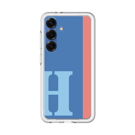 スリムプロテクションプレミアムケース［ オリジナル - initial color line - H blue ］