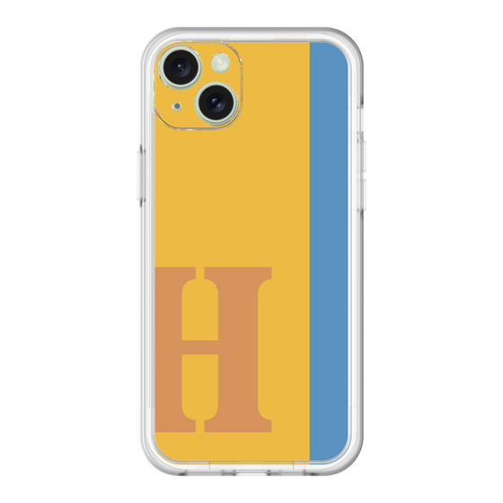 スリムプロテクションプレミアムケース［ オリジナル - initial color line - H orange ］