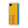 スリムプロテクションプレミアムケース［ オリジナル - initial color line - H orange ］
