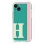 スリムプロテクションプレミアムケース［ オリジナル - initial color line - H green ］