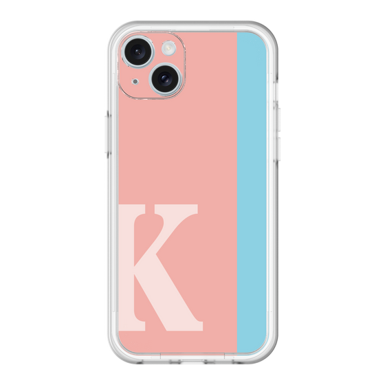 スリムプロテクションプレミアムケース［ オリジナル - initial color line - K pink ］