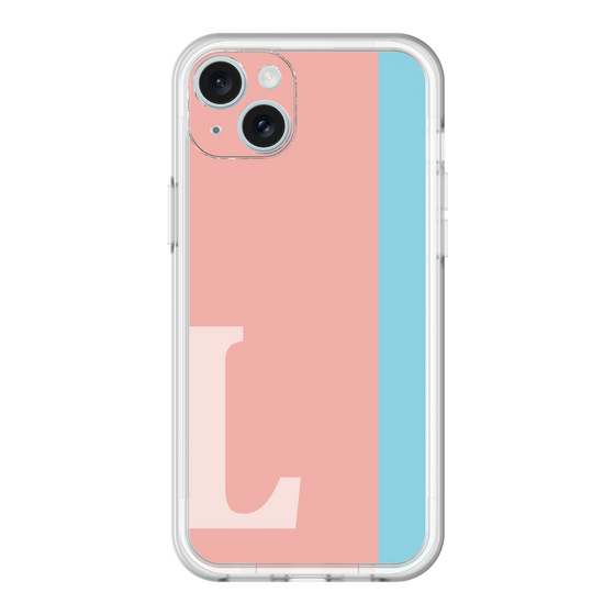 スリムプロテクションプレミアムケース［ オリジナル - initial color line - L pink ］