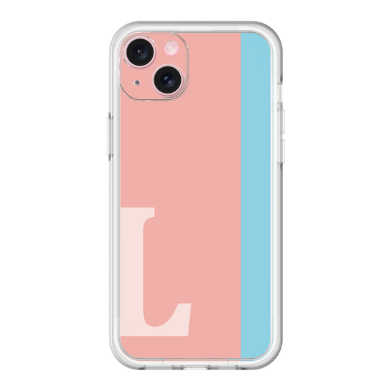 スリムプロテクションプレミアムケース［ オリジナル - initial color line - L pink ］