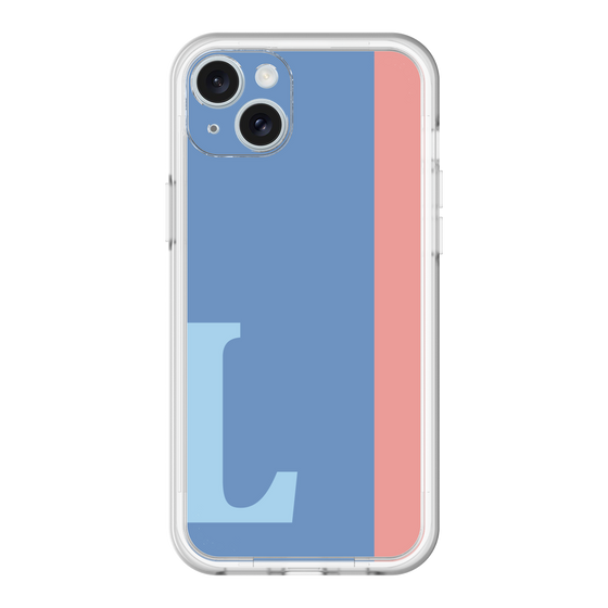 スリムプロテクションプレミアムケース［ オリジナル - initial color line - L blue ］