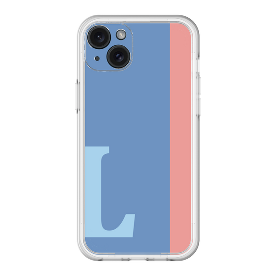 スリムプロテクションプレミアムケース［ オリジナル - initial color line - L blue ］