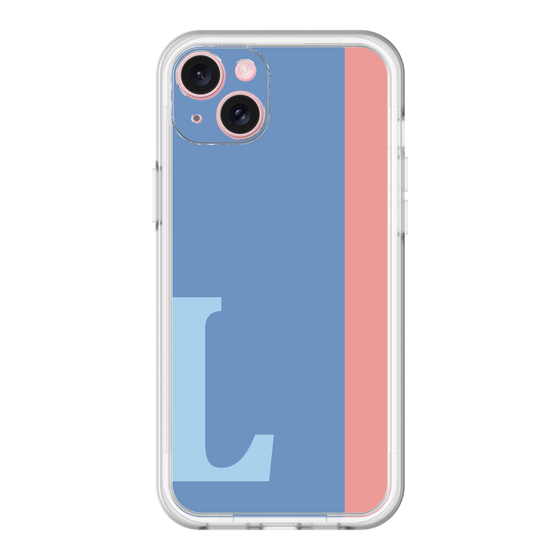 スリムプロテクションプレミアムケース［ オリジナル - initial color line - L blue ］