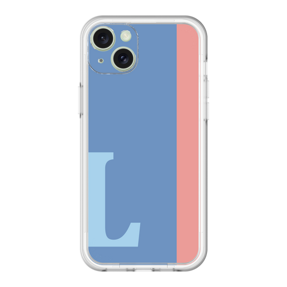 スリムプロテクションプレミアムケース［ オリジナル - initial color line - L blue ］