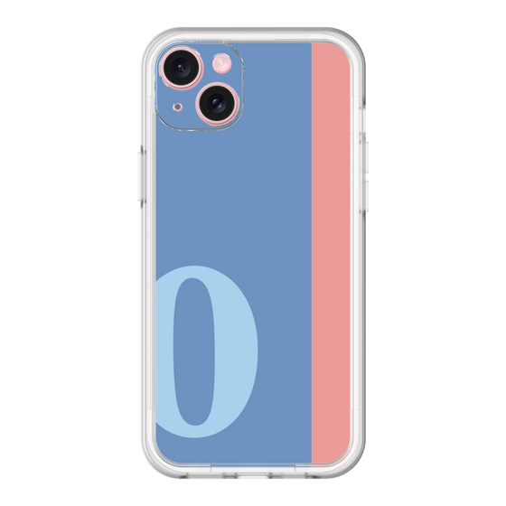 スリムプロテクションプレミアムケース［ オリジナル - initial color line - O blue ］