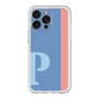 スリムプロテクションプレミアムケース［ オリジナル - initial color line - P blue ］