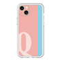 スリムプロテクションプレミアムケース［ オリジナル - initial color line - Q pink ］