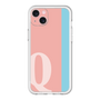 スリムプロテクションプレミアムケース［ オリジナル - initial color line - Q pink ］