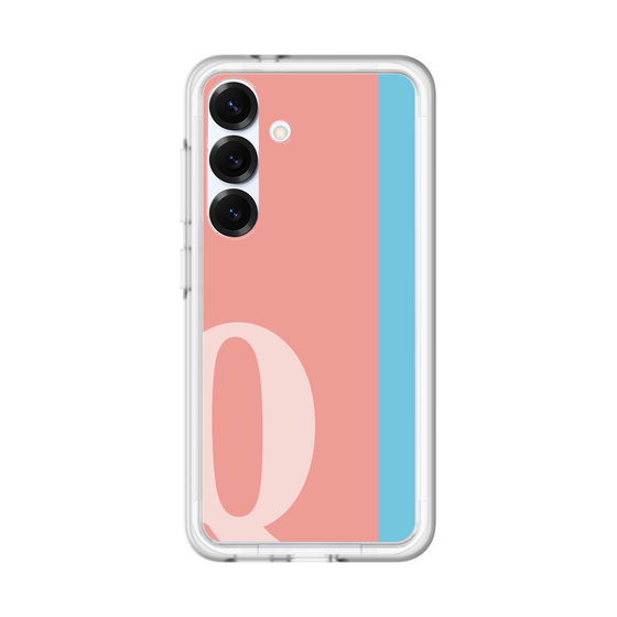 スリムプロテクションプレミアムケース［ オリジナル - initial color line - Q pink ］