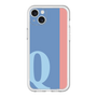 スリムプロテクションプレミアムケース［ オリジナル - initial color line - Q blue ］