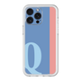 スリムプロテクションプレミアムケース［ オリジナル - initial color line - Q blue ］