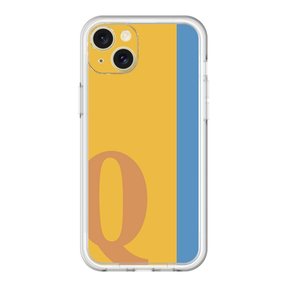 スリムプロテクションプレミアムケース［ オリジナル - initial color line - Q orange ］