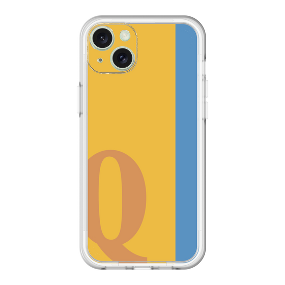 スリムプロテクションプレミアムケース［ オリジナル - initial color line - Q orange ］