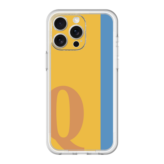 スリムプロテクションプレミアムケース［ オリジナル - initial color line - Q orange ］