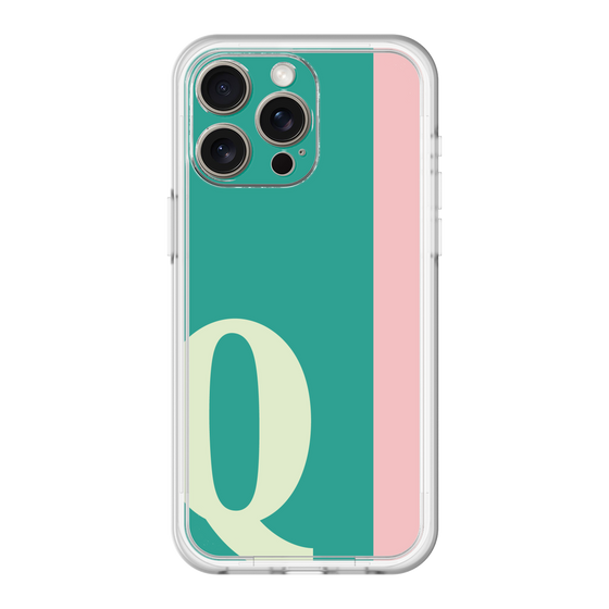 スリムプロテクションプレミアムケース［ オリジナル - initial color line - Q green ］