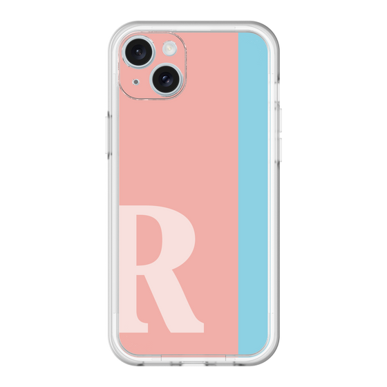 スリムプロテクションプレミアムケース［ オリジナル - initial color line - R pink ］
