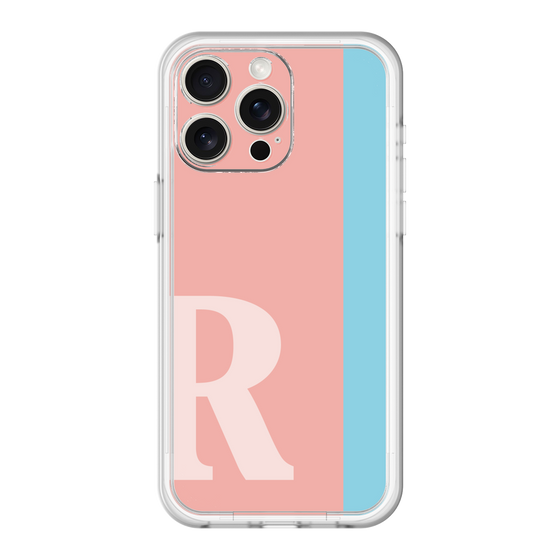 スリムプロテクションプレミアムケース［ オリジナル - initial color line - R pink ］
