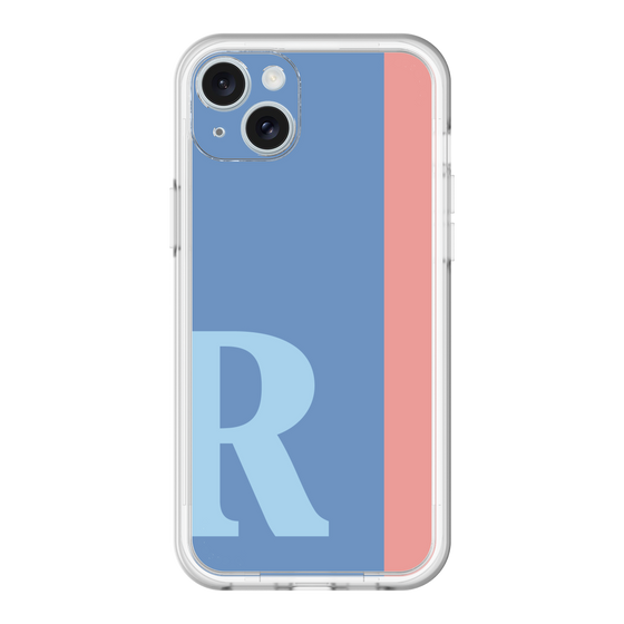 スリムプロテクションプレミアムケース［ オリジナル - initial color line - R blue ］