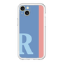 スリムプロテクションプレミアムケース［ オリジナル - initial color line - R blue ］