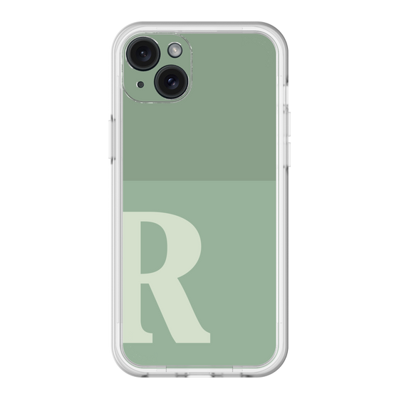 スリムプロテクションプレミアムケース［ オリジナル - initial two tone - R green ］