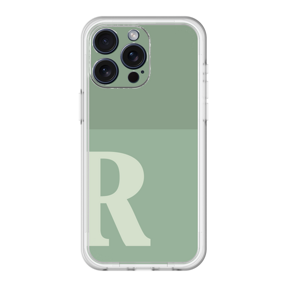 スリムプロテクションプレミアムケース［ オリジナル - initial two tone - R green ］