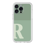 スリムプロテクションプレミアムケース［ オリジナル - initial two tone - R green ］