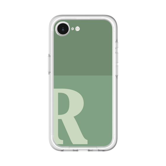 スリムプロテクションプレミアムケース［ オリジナル - initial two tone - R green ］