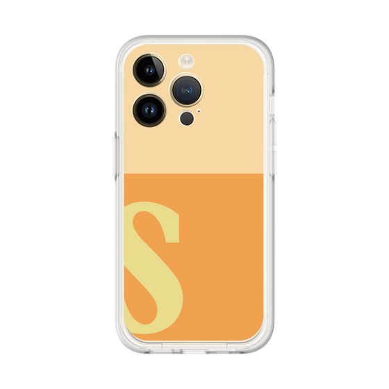 スリムプロテクションプレミアムケース［ オリジナル - initial two tone - S orange ］