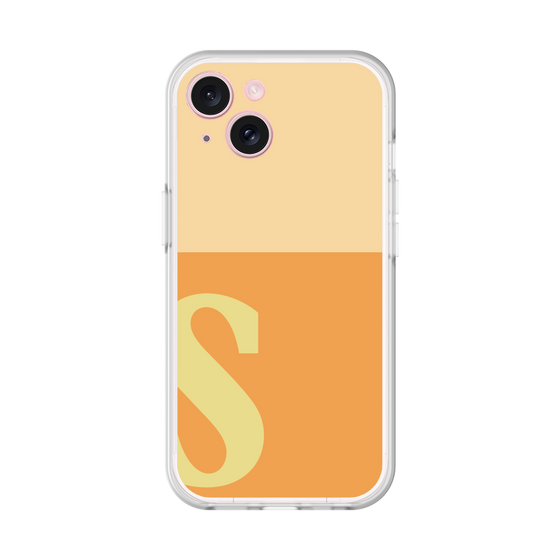 スリムプロテクションプレミアムケース［ オリジナル - initial two tone - S orange ］