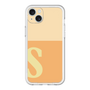 スリムプロテクションプレミアムケース［ オリジナル - initial two tone - S orange ］