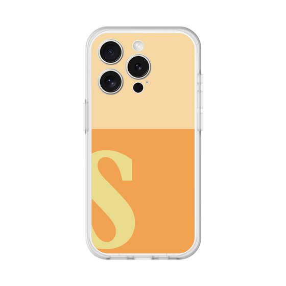 スリムプロテクションプレミアムケース［ オリジナル - initial two tone - S orange ］