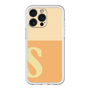 スリムプロテクションプレミアムケース［ オリジナル - initial two tone - S orange ］