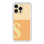 スリムプロテクションプレミアムケース［ オリジナル - initial two tone - S orange ］