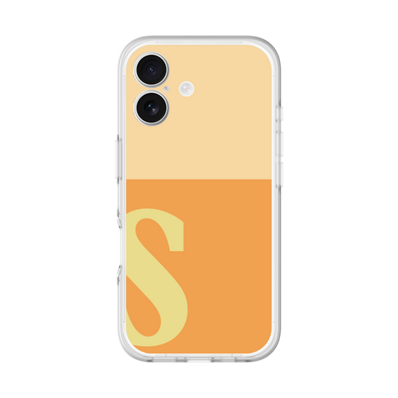 スリムプロテクションプレミアムケース［ オリジナル - initial two tone - S orange ］