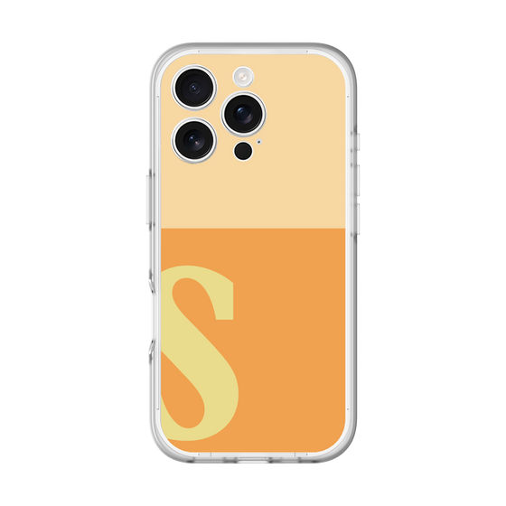 スリムプロテクションプレミアムケース［ オリジナル - initial two tone - S orange ］