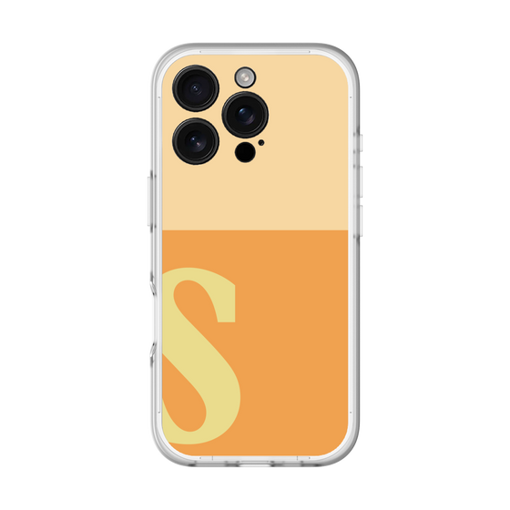 スリムプロテクションプレミアムケース［ オリジナル - initial two tone - S orange ］