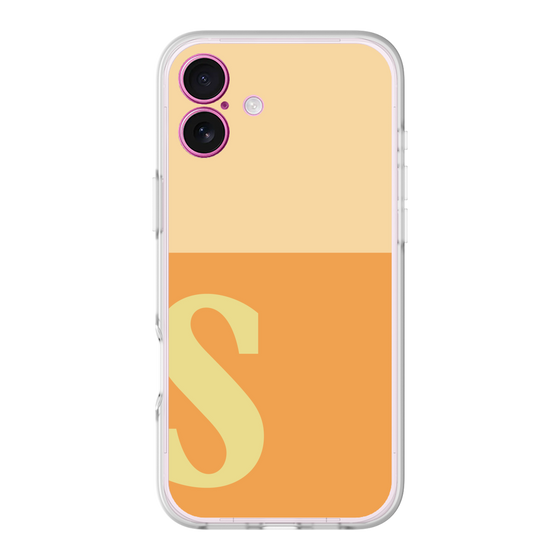 スリムプロテクションプレミアムケース［ オリジナル - initial two tone - S orange ］