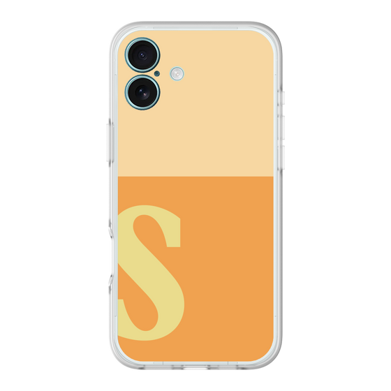 スリムプロテクションプレミアムケース［ オリジナル - initial two tone - S orange ］