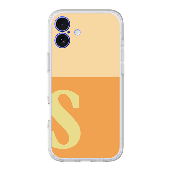 スリムプロテクションプレミアムケース［ オリジナル - initial two tone - S orange ］