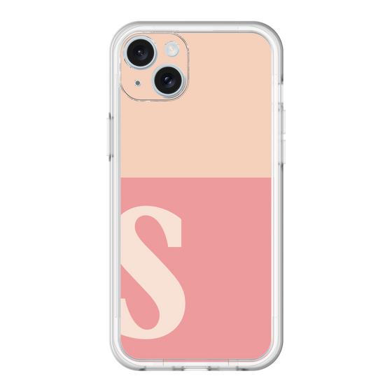 スリムプロテクションプレミアムケース［ オリジナル - initial two tone - S pink ］