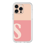 スリムプロテクションプレミアムケース［ オリジナル - initial two tone - S pink ］