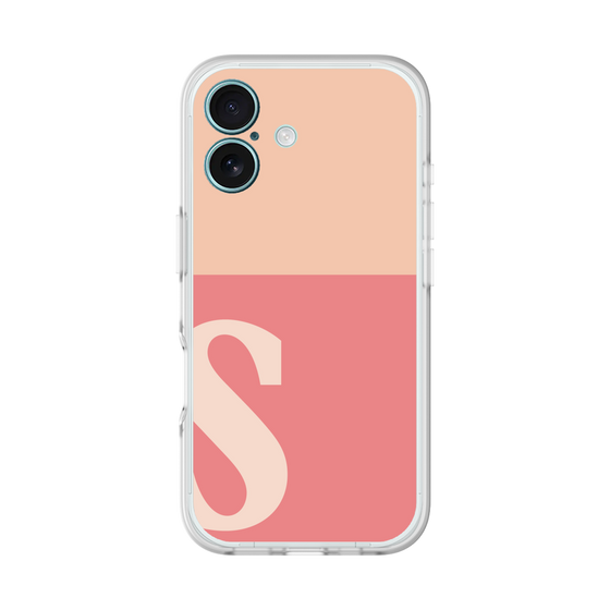 スリムプロテクションプレミアムケース［ オリジナル - initial two tone - S pink ］