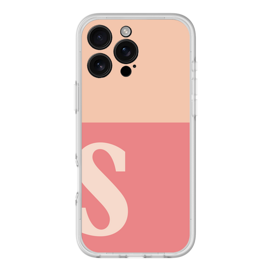 スリムプロテクションプレミアムケース［ オリジナル - initial two tone - S pink ］