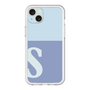 スリムプロテクションプレミアムケース［ オリジナル - initial two tone - S blue ］