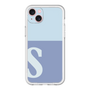 スリムプロテクションプレミアムケース［ オリジナル - initial two tone - S blue ］