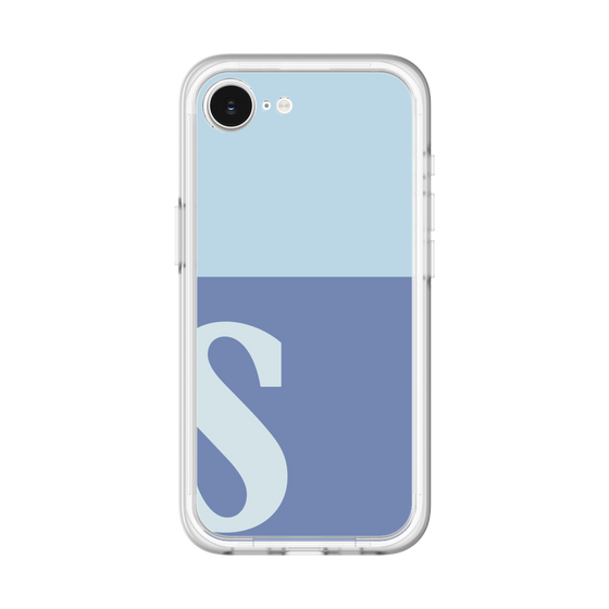 スリムプロテクションプレミアムケース［ オリジナル - initial two tone - S blue ］