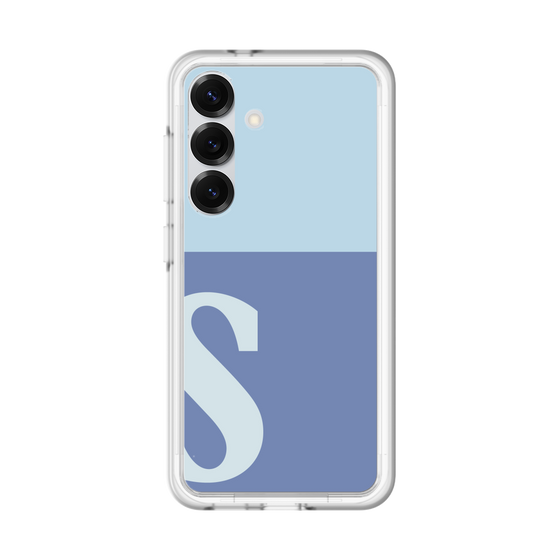 スリムプロテクションプレミアムケース［ オリジナル - initial two tone - S blue ］